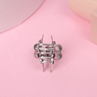 Крабик для волос «Синий туман», крыло бабочки, 2.5 см, серебро 1813749