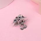 Крабик для волос «Синий туман», крыло бабочки, 2.5 см, серебро 1813749