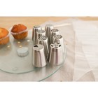 Набор кондитерский 12 предметов: 8 насадок d=3.7 см, адаптер d=4 см, 3 мешка 22×32 см, насадки МИКС - Фото 9