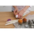 Набор кондитерский 12 предметов: 8 насадок d=3.7 см, адаптер d=4 см, 3 мешка 22×32 см, насадки МИКС - Фото 11