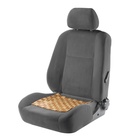 Накидка-массажер на сиденье из бамбука 37×36 см, светлый цвет - Фото 3