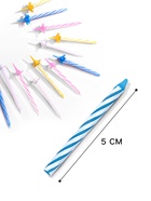 Свечи для торта «Спираль», 5 см, набор 24 шт., 12 подставок - Фото 2