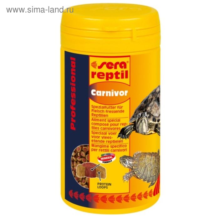 Корм Sera reptil Professional Карнивор, для плотоядных рептилий , 250 мл, 85 г - Фото 1