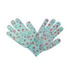 Перчатки нейлоновые, с ПВХ точками, размер 8, МИКС, «Цветы», Greengo - Фото 3