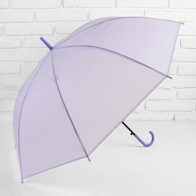 Зонт полуавтоматический «Однотонный», 8 спиц, R = 46 см, цвет сиреневый