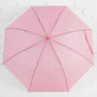 Зонт полуавтоматический «Однотонный», 8 спиц, R = 46 см, цвет розовый - Фото 2