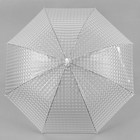 Зонт полуавтоматический «Однотонный», 3D, 8 спиц, R = 55 см, цвет белый - Фото 2