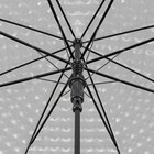 Зонт полуавтоматический «Однотонный», 3D, 8 спиц, R = 55 см, цвет белый - Фото 3