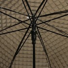 Зонт - трость полуавтоматический «Однотонный», 3D, 8 спиц, R = 55 см, цвет чёрный - Фото 3