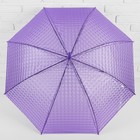 Зонт - трость полуавтоматический «Однотонный», 3D, 8 спиц, R = 55 см, цвет фиолетовый - Фото 2