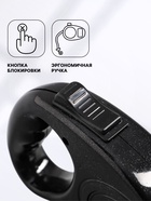 Рулетка, 3 м, до 11.5 кг, эргономичная, чёрная - Фото 2