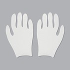 Перчатки хлопковые, размер S, пара, фасовка 12 шт, цвет белый - Фото 4