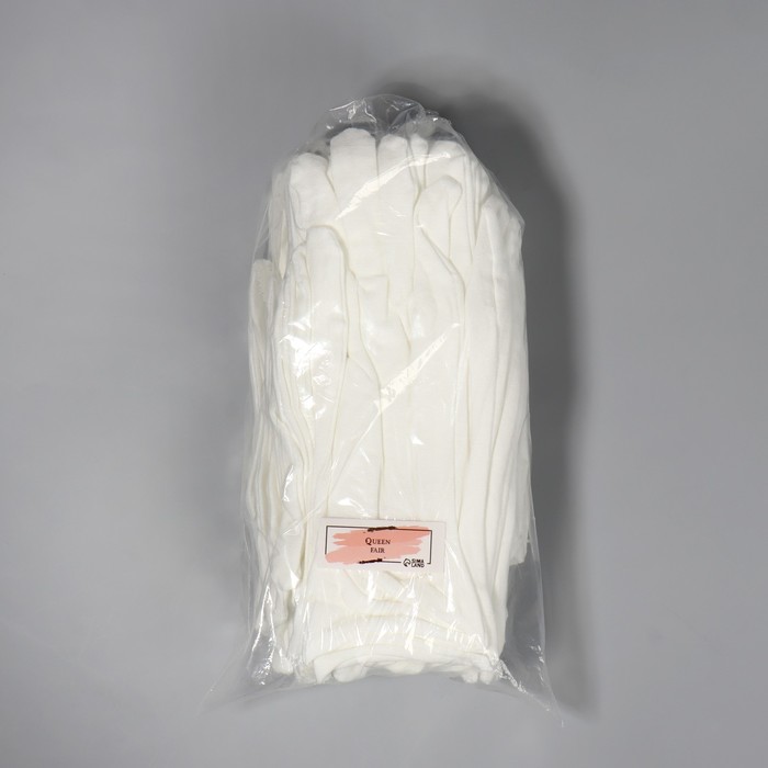 Перчатки хлопковые, размер S, пара, фасовка 12 шт, цвет белый - фото 1908301067