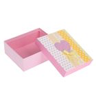 Коробка подарочная "Сердце" 14 х 12 х 5,5 см, розовая - Фото 2