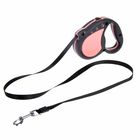 Рулетка с прорезиненным корпусом "Лапки", 3 м, до 30 кг, черно-розовая - Фото 1