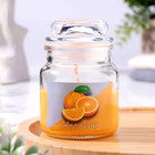 Свеча в банке ароматическая "Сочный апельсин" 6х8,5см - фото 1396175