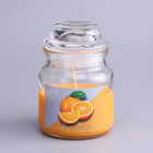 Свеча в банке ароматическая "Сочный апельсин" 6х8,5см - Фото 3