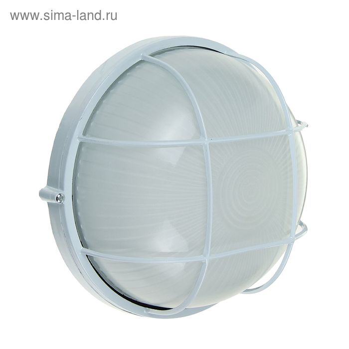 Светильник TDM НПБ1102, белый/круг с реш. 100Вт, IP54, SQ0303-0026 - Фото 1