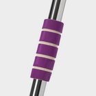 Швабра для мытья пола плоская Доляна, насадка из микрофибры 55×14 см, телескопическая стальная ручка 80-128 см, МИКС - Фото 9