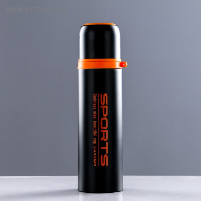 Термос "Спорт", 500 мл, сохраняет тепло 10 ч, 7х24 см, микс - Фото 1