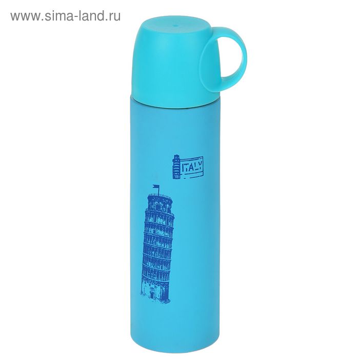 Термос "Достопримечательности", 500 мл, 201 сталь, сохраняет тепло 10 ч, 8.5х24 см - Фото 1