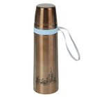 Термос «Велосипед и храм» с выдвижной петлёй, 500 мл, 10 ч, микс - Фото 2