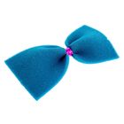 Бабочка карнавальная маленькая, голубой неон, на резинке - Фото 2