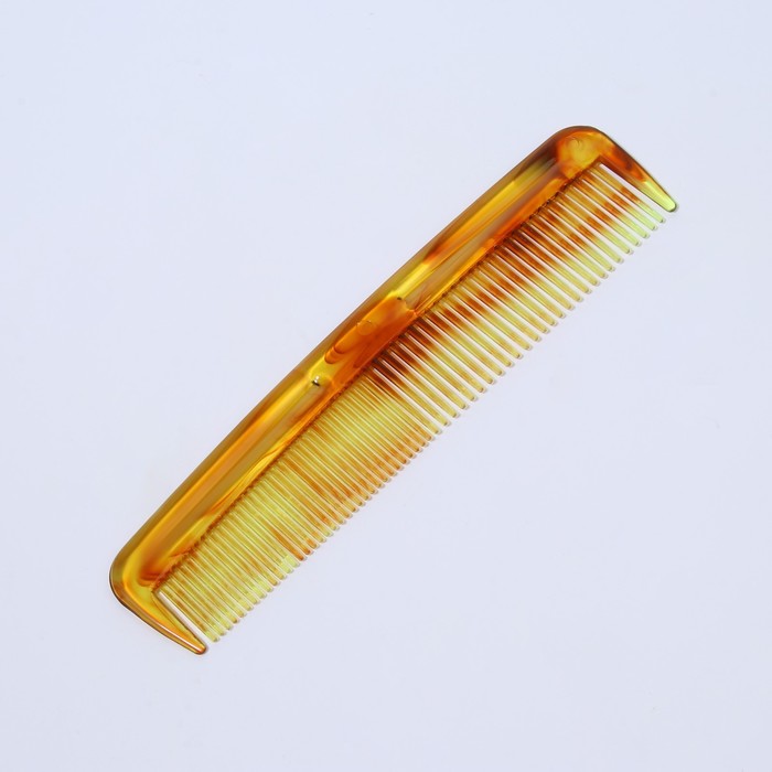 Расчёска комбинированная, 12,5 × 3 см, цвет «янтарный» - Фото 1