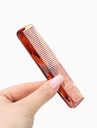 Расчёска комбинированная, 12.5×3 (±1) см, цвет янтарный - Фото 2