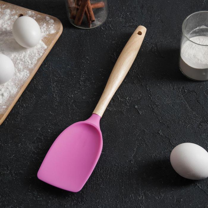 Лопатка Доляна «Домашнее тепло», 29 см, нержавеющая сталь, МИКС - Фото 1