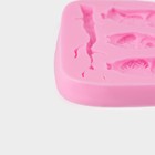 Молд для заливки Доляна «Совы», 5 ячеек, силикон, 10×7×1.1 см, розовый - Фото 4