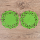 Набор подставок под горячее, 2 шт, 15 см "Чаепитие", цвета МИКС - Фото 1