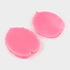 Молд Доляна «Листва», силикон, 8,2×6,3 см, цвет розовый - фото 4568008