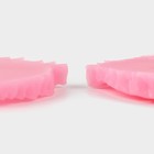 Молд Доляна «Листва», силикон, 8,2×6,3 см, цвет розовый - фото 4568010