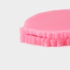 Молд Доляна «Листва», силикон, 8,2×6,3 см, цвет розовый - фото 4568011