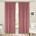 Шторы портьерные Геометрия 135х260см 2шт, цв.красный, жаккард, пэ100% - Фото 1
