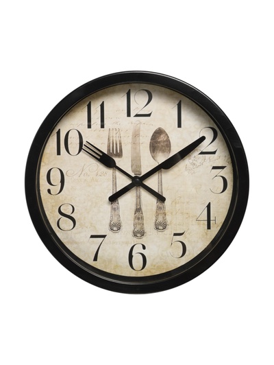 Часы настенные, серия: Кухня, "Сервировка", плавный ход, d-20 см