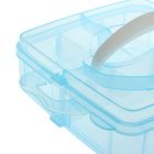 Органайзер для хранения, пластик, 6 ячеек, 15×15×5 см, цвет МИКС - Фото 2