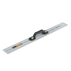 Линейка-уровень ТУНДРА, металлическая, пластиковая ручка, 2 глазка, 600 мм - Фото 2