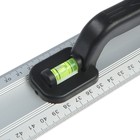 Линейка-уровень ТУНДРА, металлическая, пластиковая ручка, 2 глазка, 600 мм - Фото 4