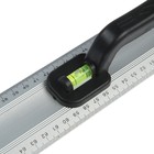 Линейка-уровень ТУНДРА, металлическая, пластиковая ручка, 2 глазка, 1000 мм - Фото 4