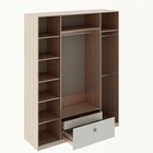 Шкаф четырёхдверный «Глэдис», 1600×500×2200 мм, цвет ясень шимо светлый/белый - Фото 2