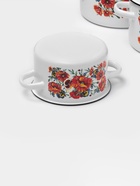 Набор кастрюль эмалированных «Маки. Мечта», 3 предмета: 1.5 л, 2.9 л, 4.5 л, белый - Фото 4