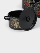 Набор кастрюль эмалированных «Рябина», 3 предмета: 1.5 л, 2.9 л, 4.5 л, цвет чёрный - Фото 3