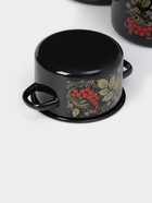 Набор кастрюль эмалированных «Рябина», 3 предмета: 1.5 л, 2.9 л, 4.5 л, цвет чёрный - Фото 4