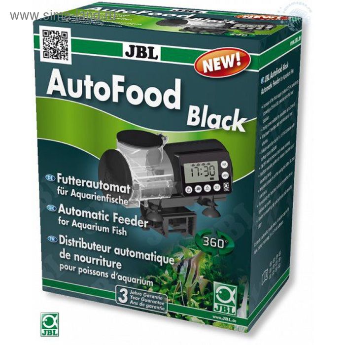 Автоматическая кормушка для аквариумных рыб, черная, JBL AutoFood BLACK - Фото 1