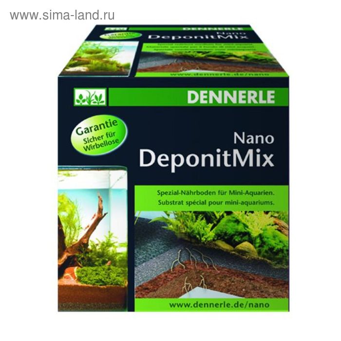 Грунт питательный Dennerle Nano Deponit Mix, для мини-аквариумов, готовая смесь, 1кг - Фото 1