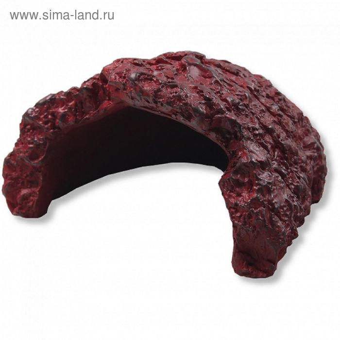 Пещера для террариумных животных, красная, 23 х 20 х 10 см, JBL ReptilCava RED L - Фото 1