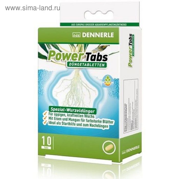 Специальное корневое удобрение для любых аквариумных растений,Dennerle Power Tabs - 10 шт. на 5-10 р - Фото 1