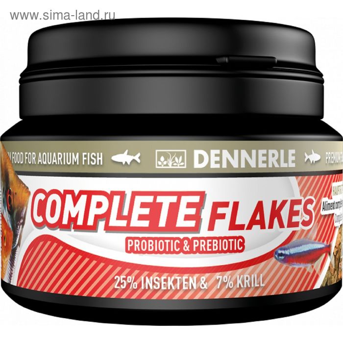 Основной корм Dennerle Complete Flakes для аквариумных рыб, хлопья, 19 г. - Фото 1